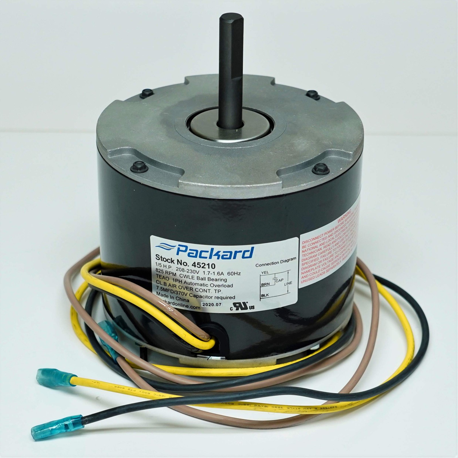 Packard 45210 Condenser Fan Motor Replacement for Carrier HC37GE210 1/5hp 825