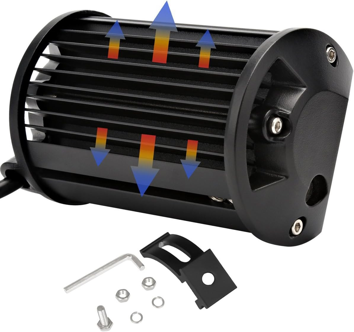 For Truck 60W Flood Light 12V 24V Tractor lights Powerful New 5″ LED Work Lights