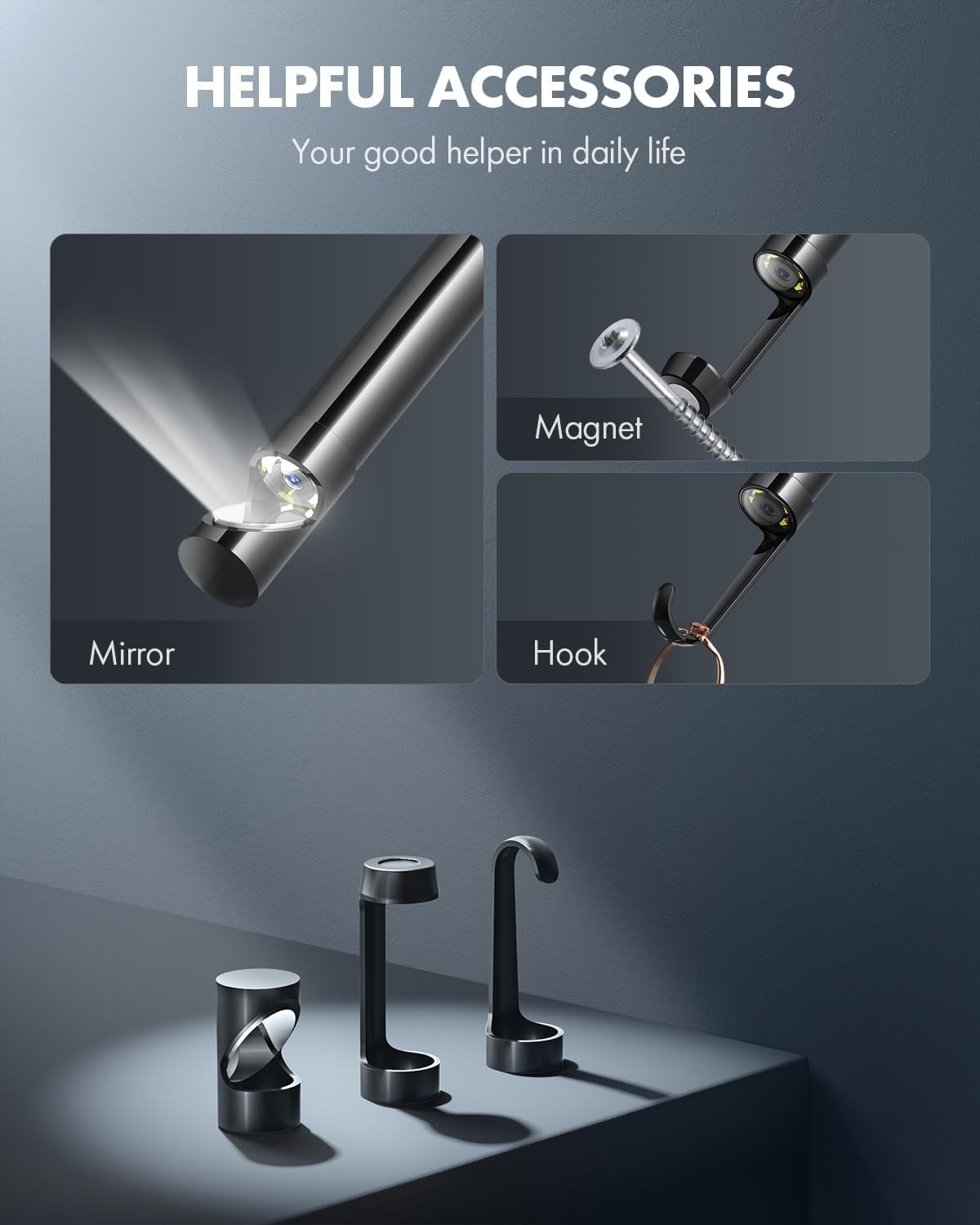 Endoscope Camera 1920P HD Borescope Inspection Camera for iPhone and Android 5M