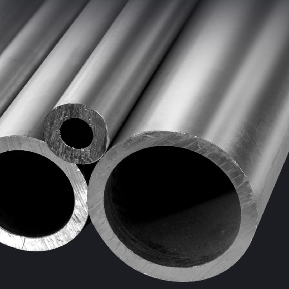 Aluminium Round Tube Pipe 1/1.5/2/2.5/3/4/4.5mm~10mm Wall Thickness 500mm Length