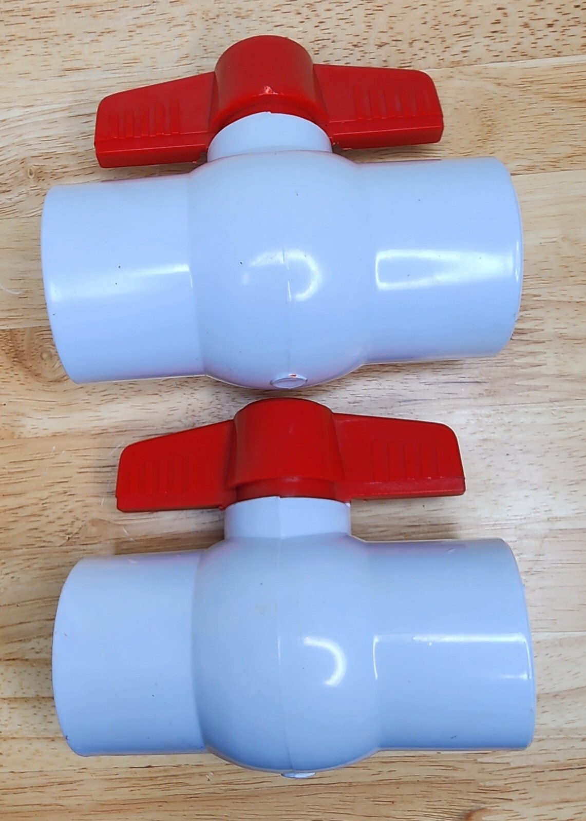 1-1/2″ ID Ball Valve, 2 Pack PVC Socket Type Shut-off Valve