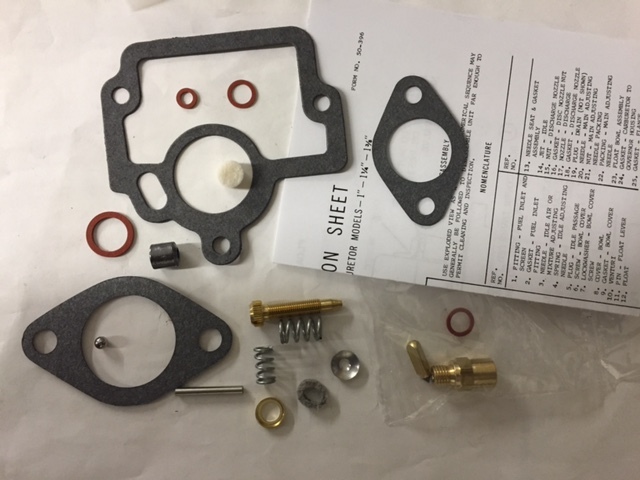 MADE IN USA International Farmall H O4 W4 carburetor kit NO STICK VALVE