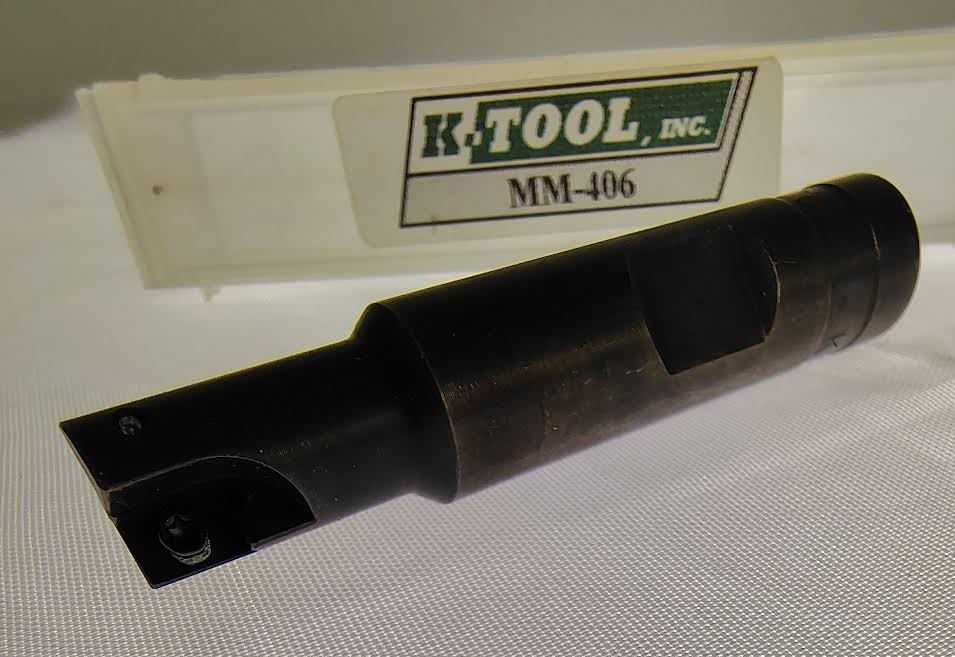 K-Tool mm-406 2F .406 x .500 x .750 x 2.500 indexable end mini mill