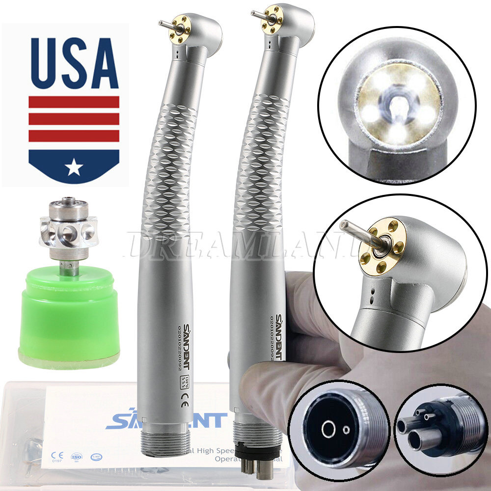 OLED+ 5 Light LED E-Generator Dental High Speed Fiber Optic Handpiece 2/4Hole