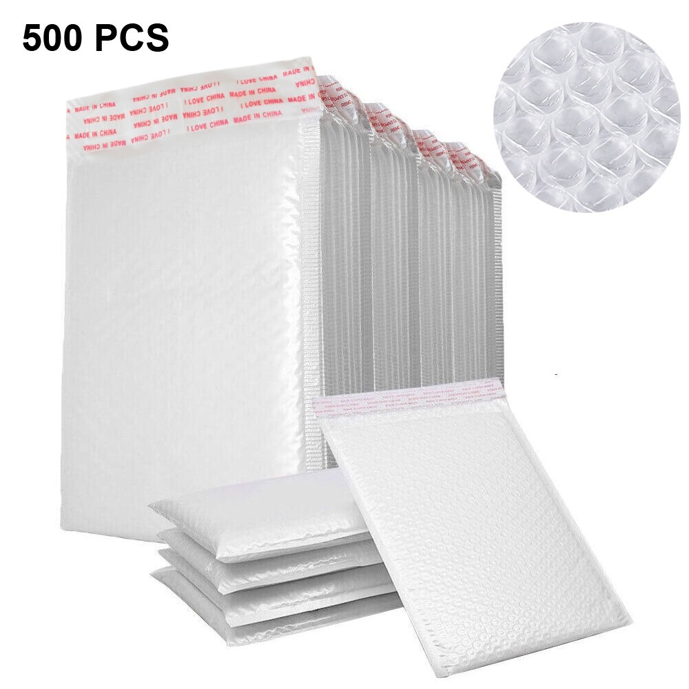 Bubble-Lined Mailers 7″ x 4.75″ Padded Shipping Envelopes Self-Seal 500 pack