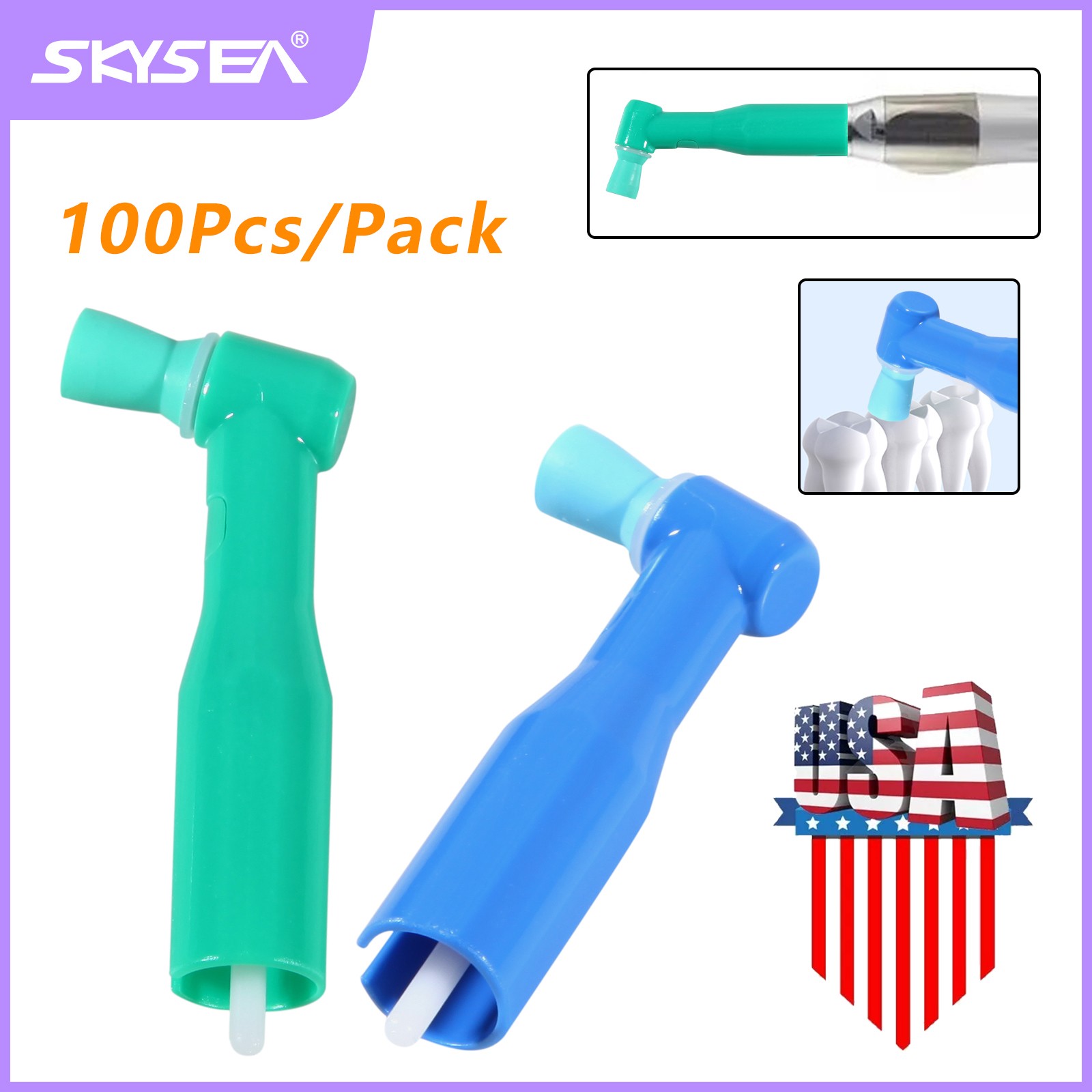 Dental Disposable PREMIUM Prophy Angles Soft or Firm Cup Latex-Free FREE SHIP!!!