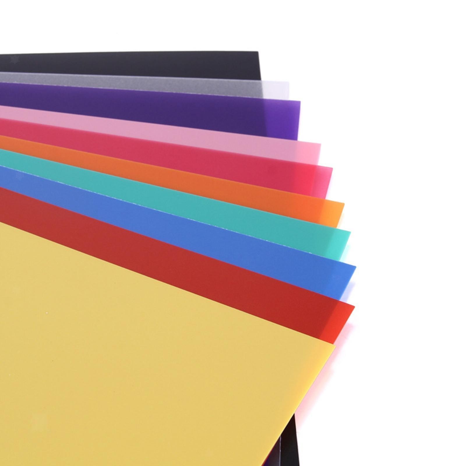 2 Pieces PVC Translucent Sheet Pet Stencil Material Film Sheet Multipurpose DIY