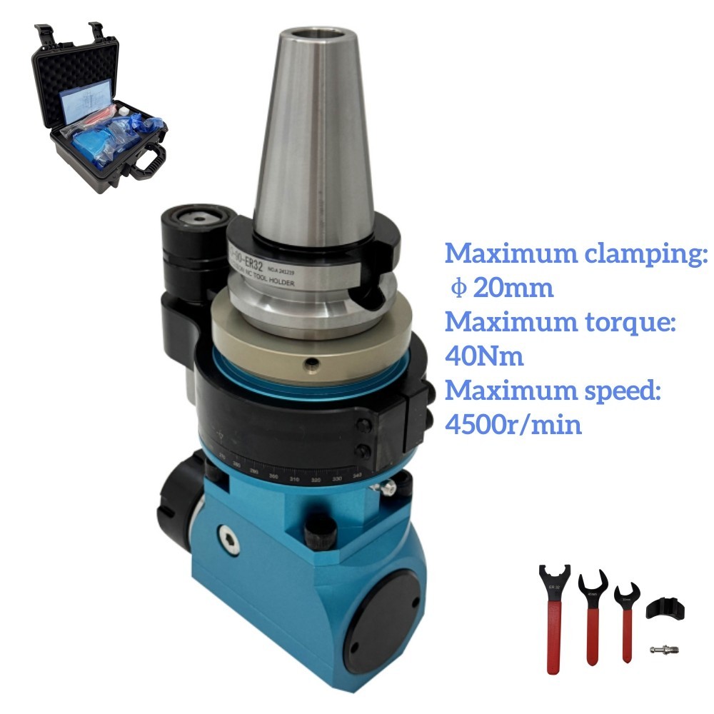 CNC Machining Center Side Milling Head 4500r/min Drilling & Tapping Compatible