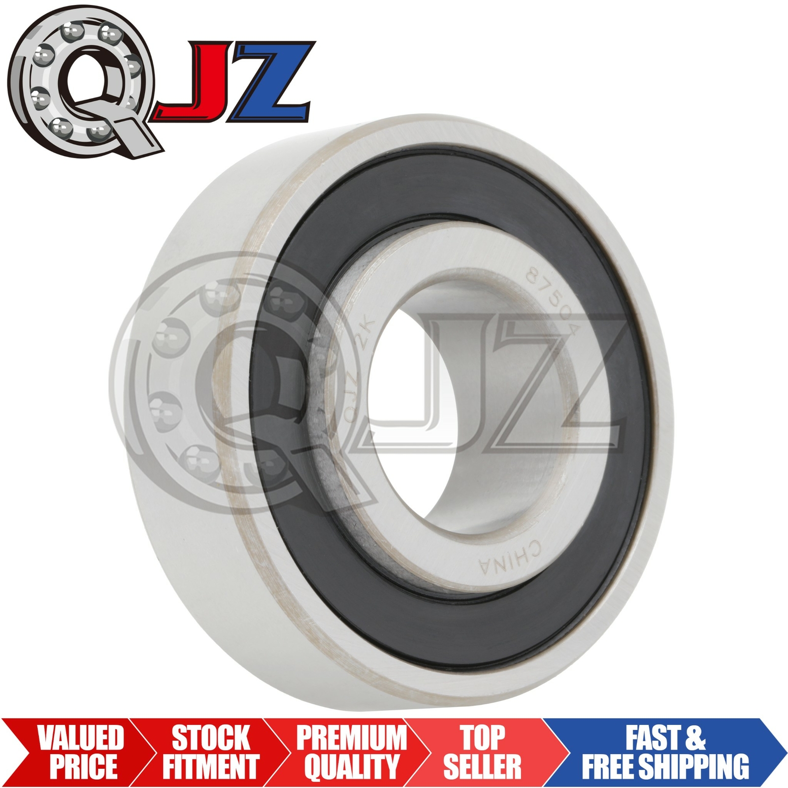 1x 87504 Single Row Precision Radial Ball Bearing Extended One Side Inner Ring