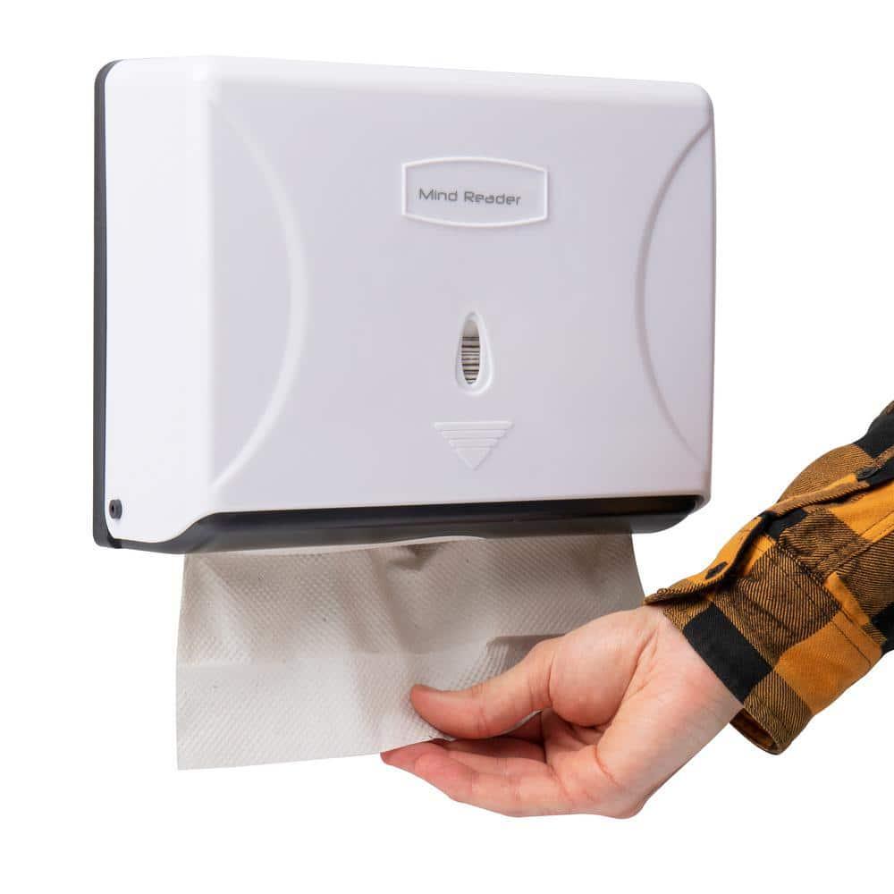 Wall Mounted Multi-Fold Paper Towel Dispenser Tri-Fold , White