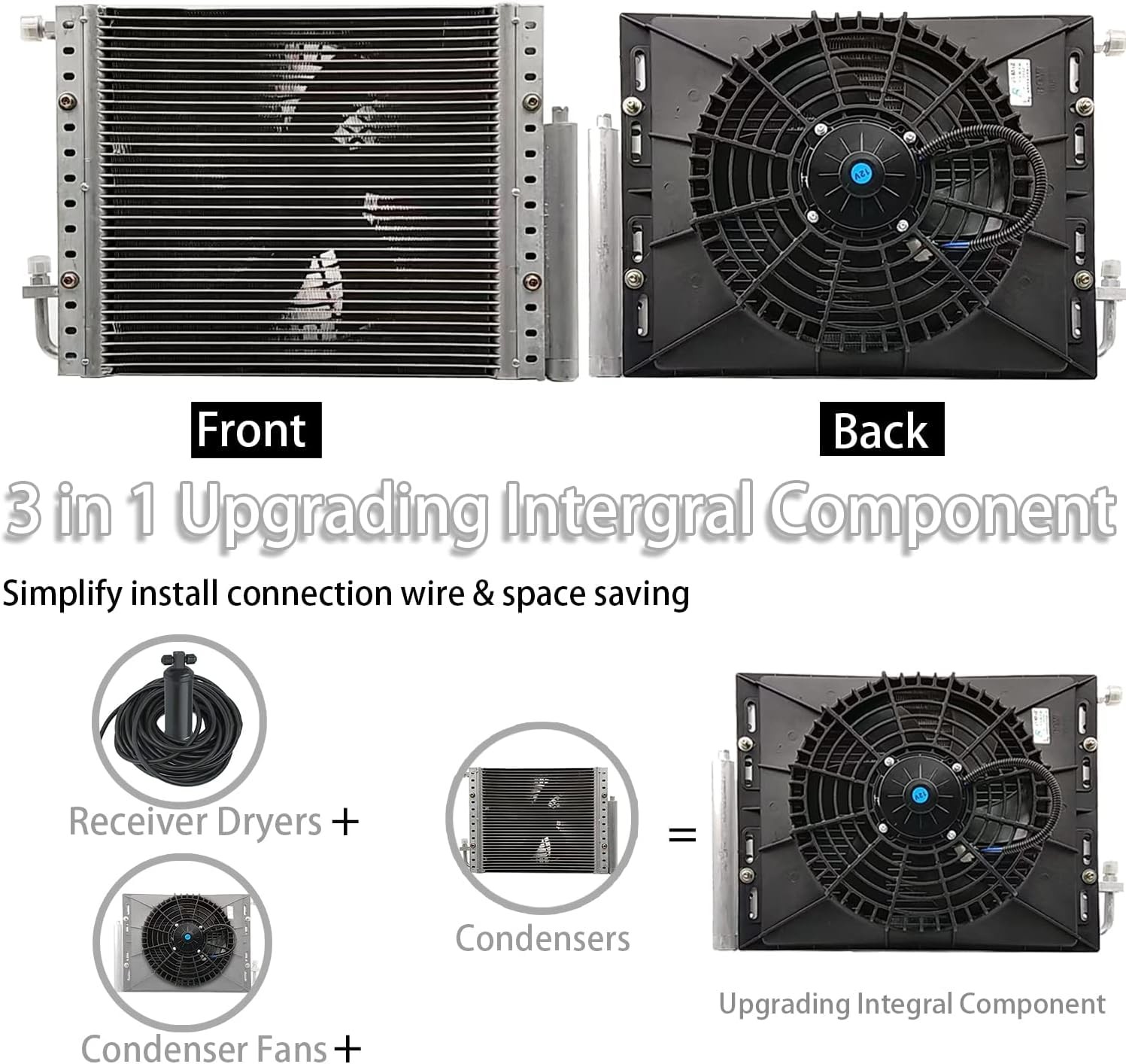 10000BTU 12V Under Dash Electric Air Conditioner Heating Cooling Kit Universal