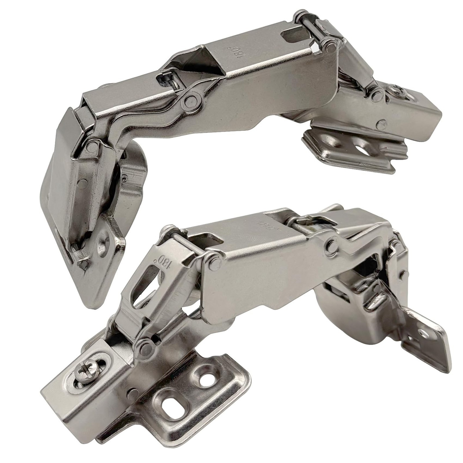 180 Degree Frameless Cabinet Doors Hinges, Concealed Hydraulic Adjustable Mou…