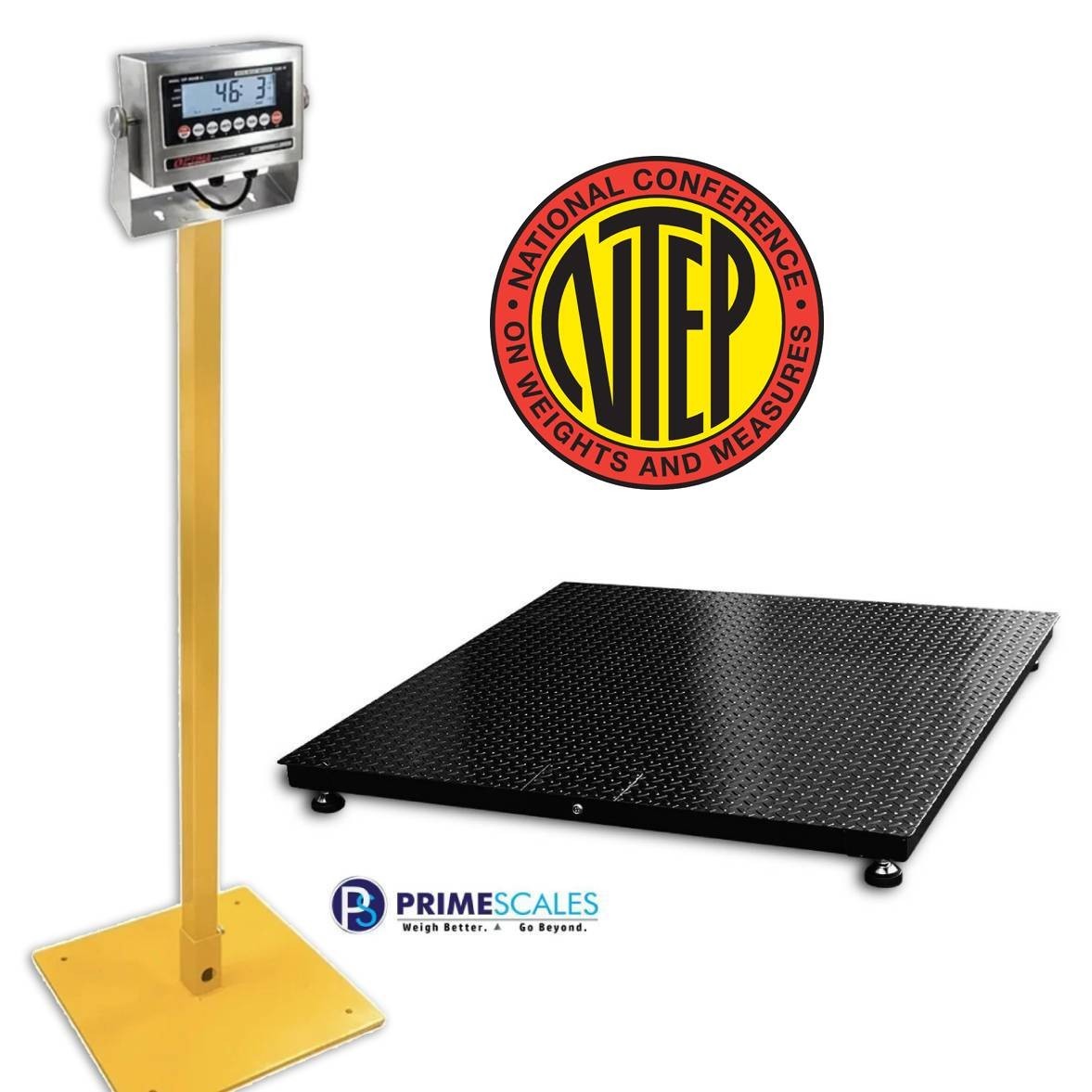 5 Year Warranty Pallet Scale 40″x40″ Floor Scale Heavy Duty 2500 lbs