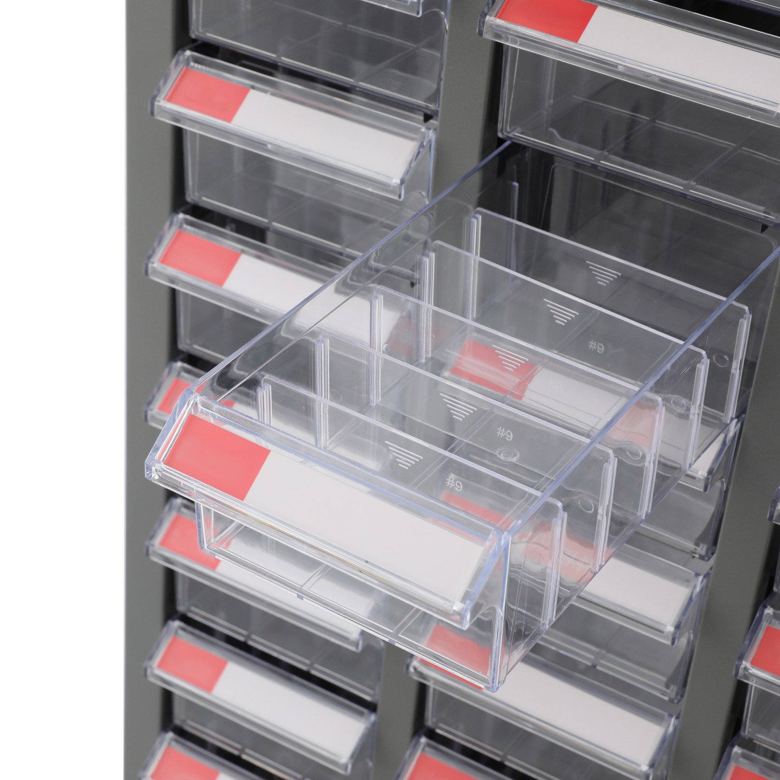 60 Drawers Hardware Tools Storage Cabinet Shop Bolt and Nut Tool Organizing Case
