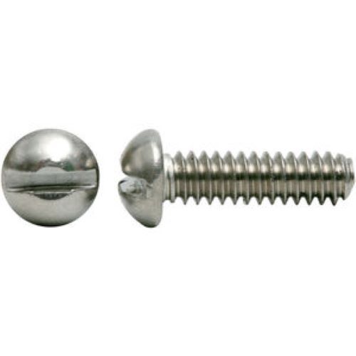 #4-48 x 3/8″ MACHINE SCREWS, ROUND HEAD SLOTTED, STAINLESS STEEL, SELECT QTY