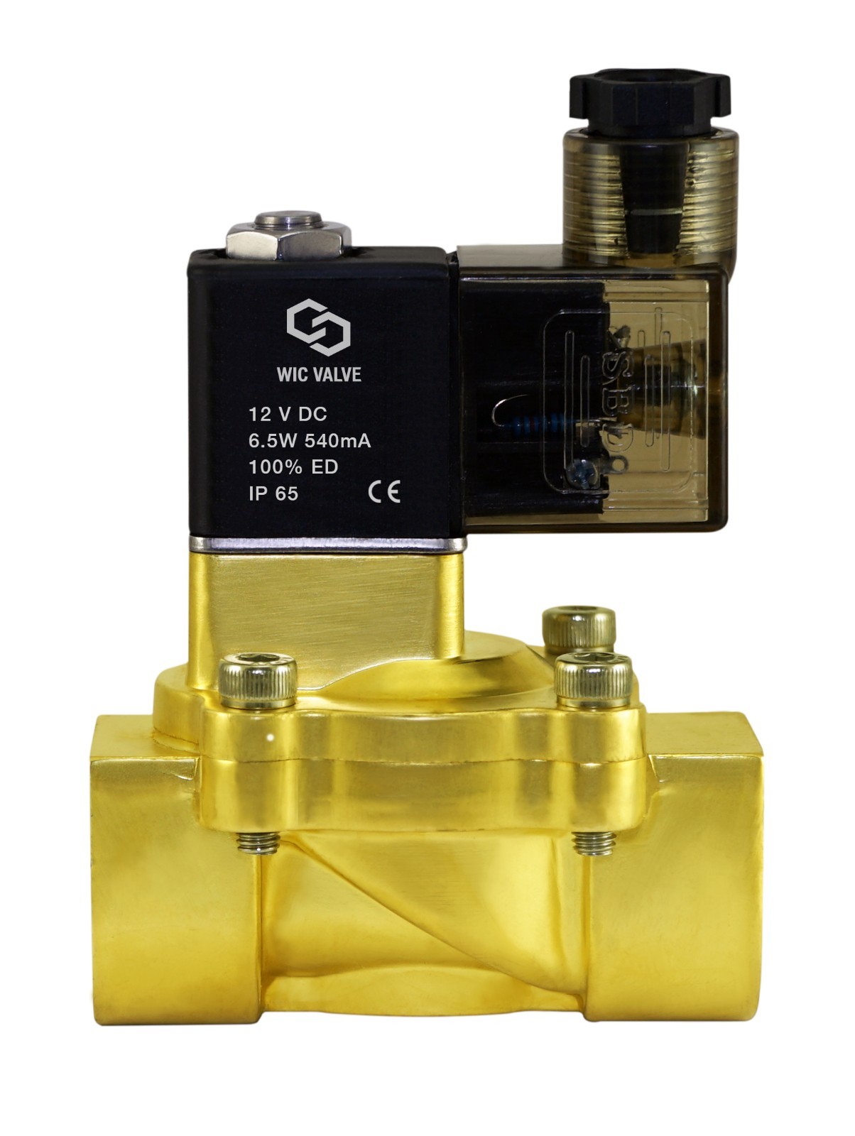 1/2″ Inch Brass Low Power Consumption Electric Air Water Solenoid Valve 12V DC