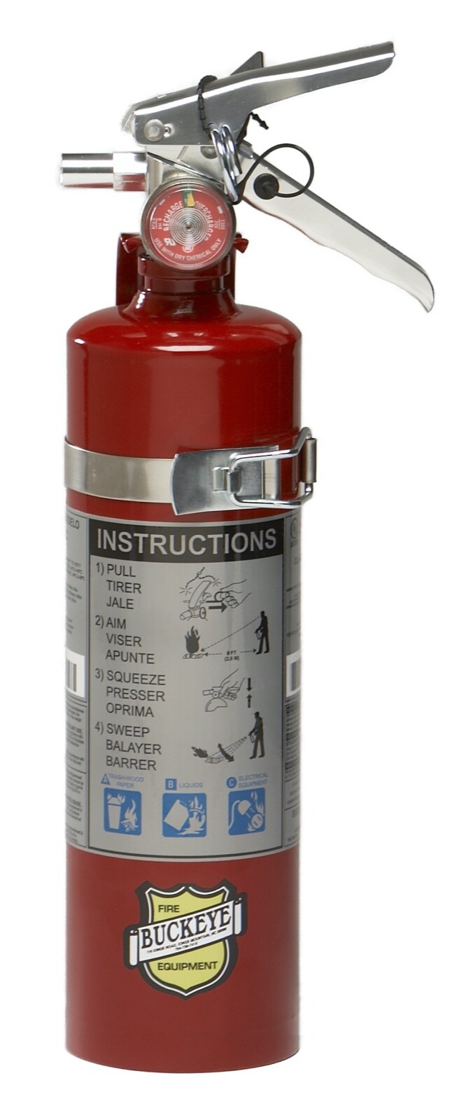 🔥🧯NEW BUCKEYE 2 ½ «lb 2024 CERT ABC FIRE EXTINGUISHER W/VEHICLE-MARINE BRACKET