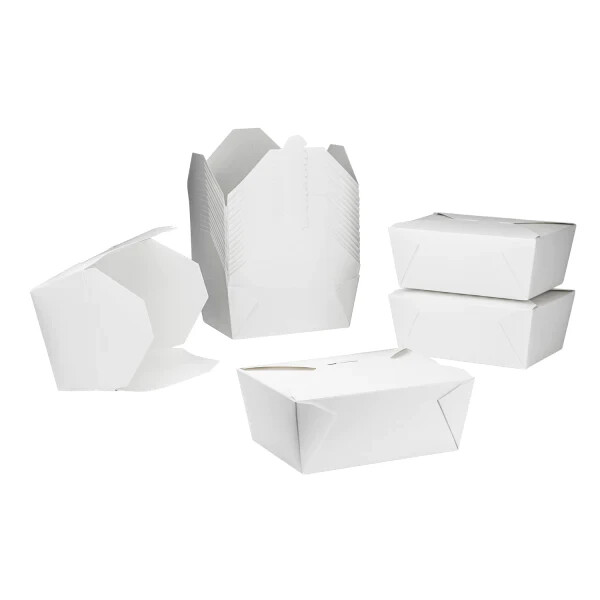 Karat 110 fl oz Fold-To-Go Box #4 – White – 160 ct, FP-FTG110W