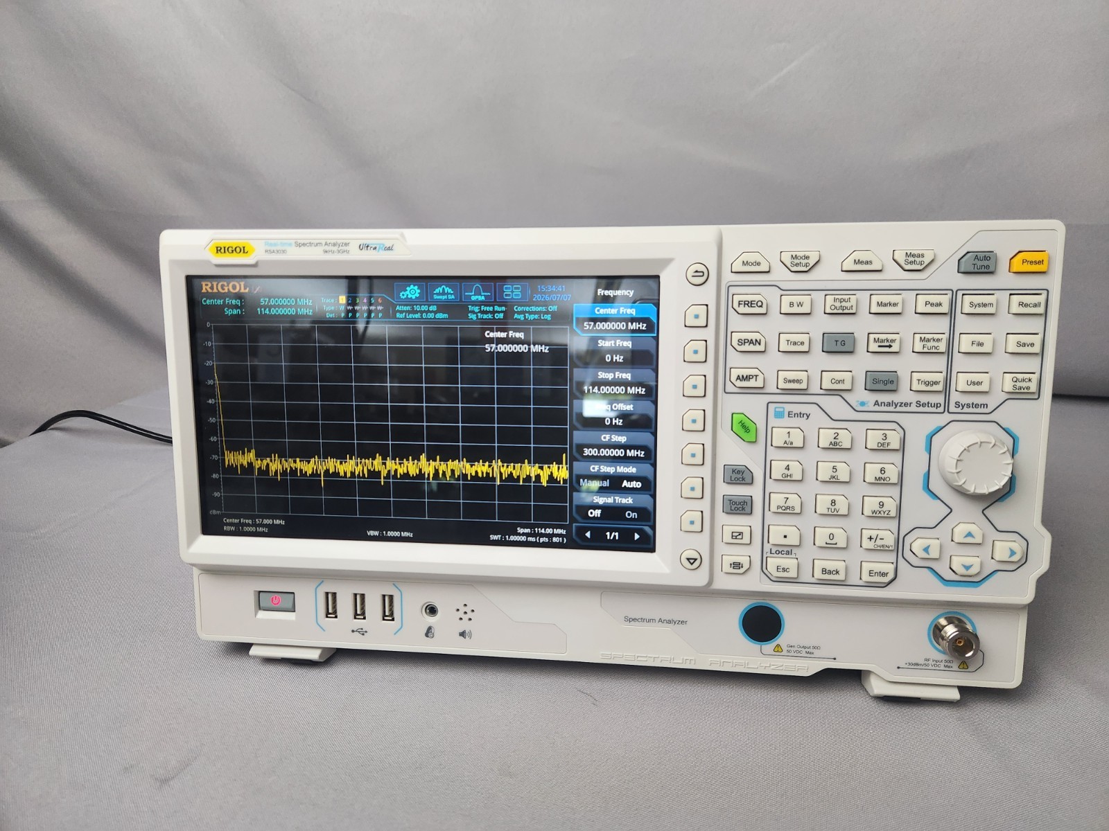 Rigol RSA 3030 Spectrum Analyzer | FOR PARTS ONLY