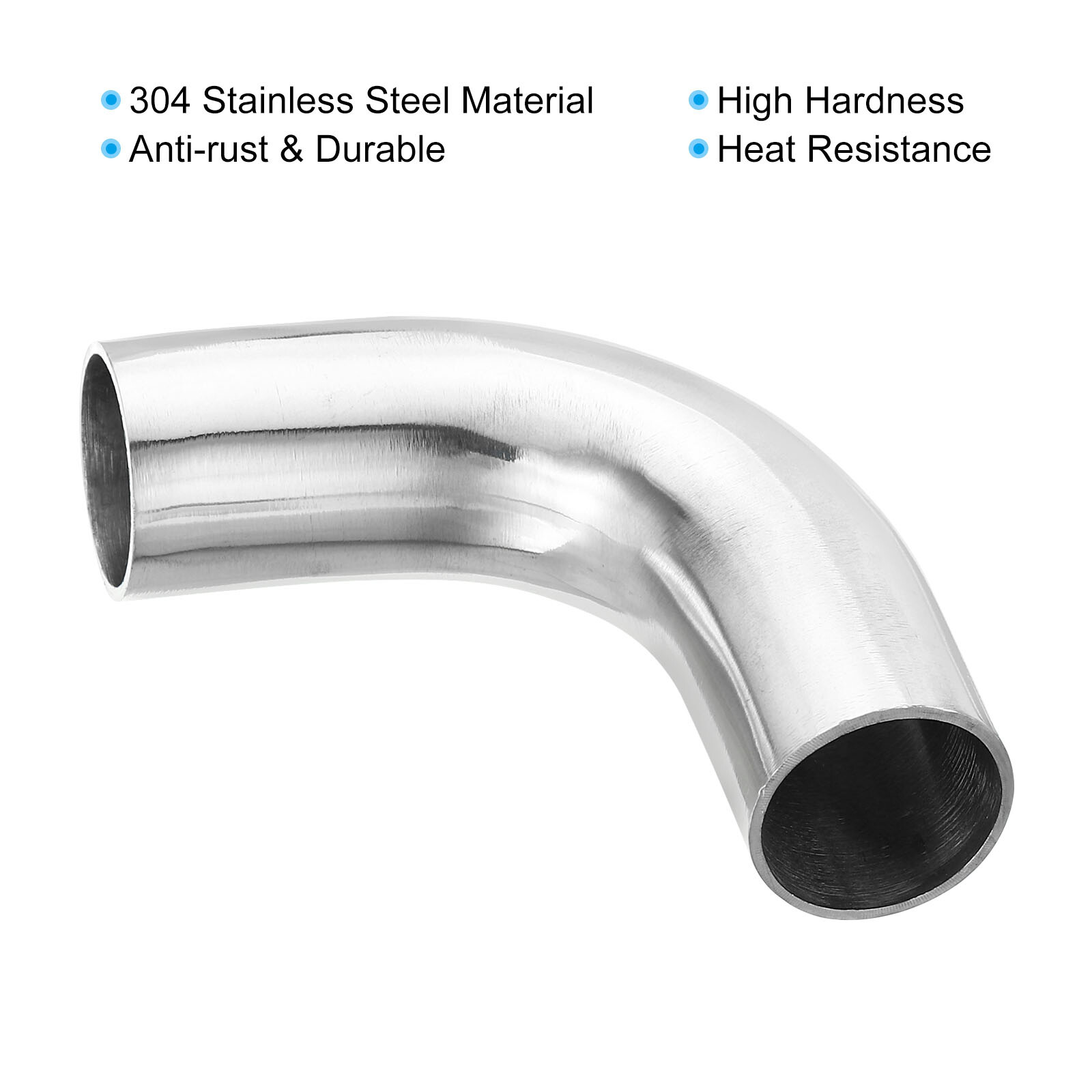 90 Degree Mandrel Bend Elbow 1 Inch OD Steel Exhaust Elbow Exhaust Piping