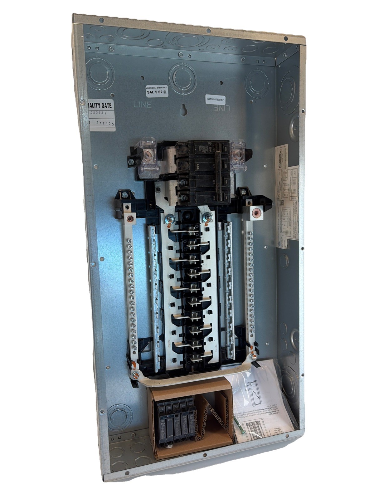 GE 200AMP 20/40 Indoor Main Breaker Load Center TM2020CCUBK1 Value Pack