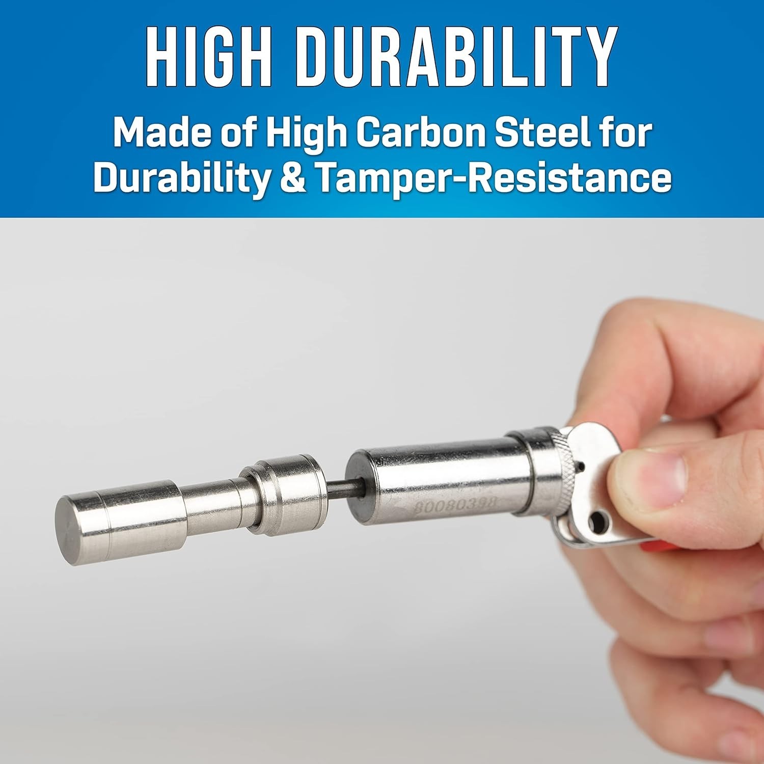 Steel Barrel Fastener Plunger Tool – 0.158” Inside Diameter