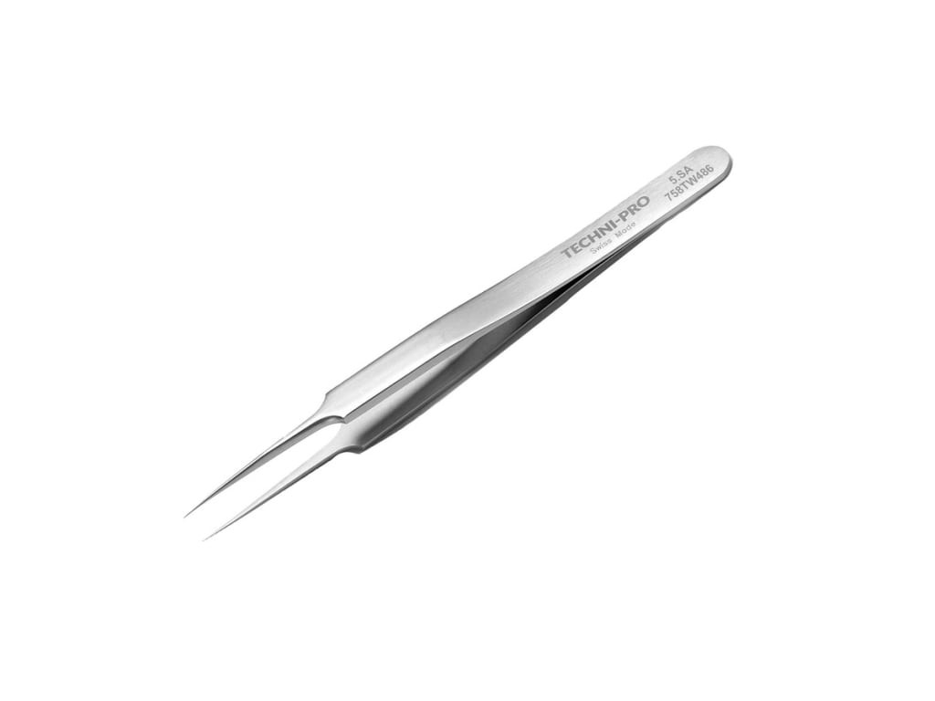 Techni-Pro 758TW486 – High Precision Tweezers, Style 5, Anti-Acid/Anti-Magnetic,