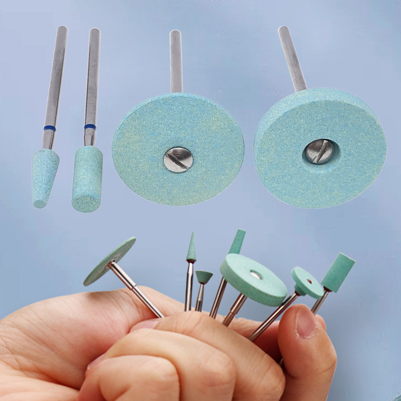 Dental Ceramic Diamond Polisher Grinder Zirconia Porcelain Polishing Pieces Burs