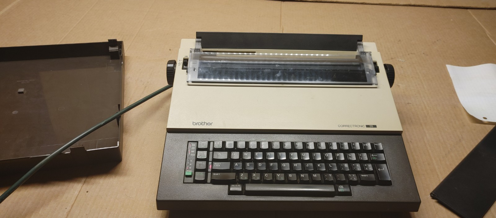 Vintage Brother Correctronic CE-35 Electronic Typewriter Portable 1985 Works!