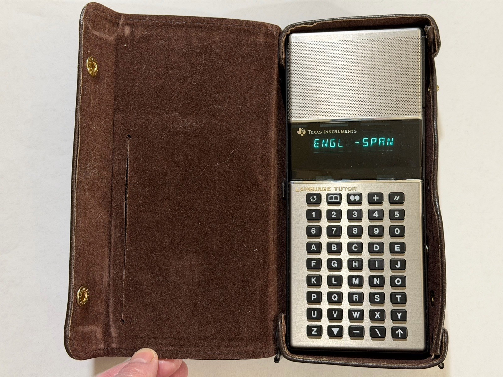 Texas Instruments Language Translator Vintage Spanish Tutor Module w/Case TI (7)