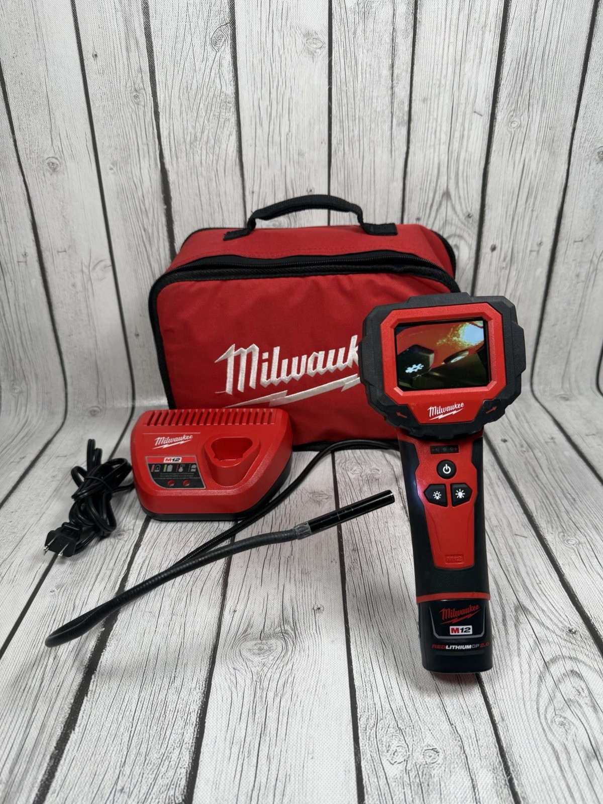 Milwaukee M12 M-Spector 360 Inspection Camera Kit 2313-21 W/ 48-59-2401 Charger