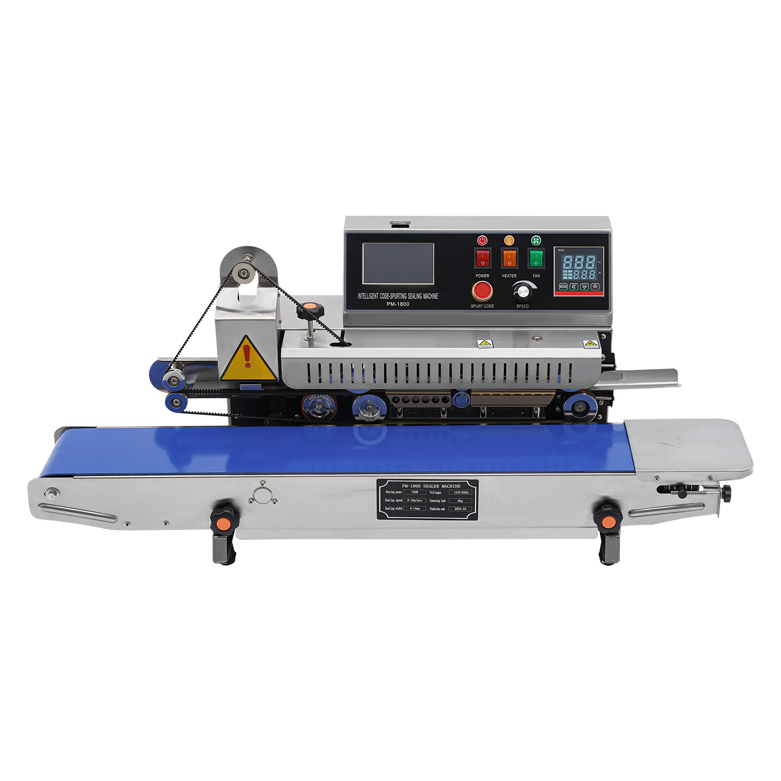 Automatic Inkjet Printing Continuous Sealing Machine Packaging Band Sealer 750W
