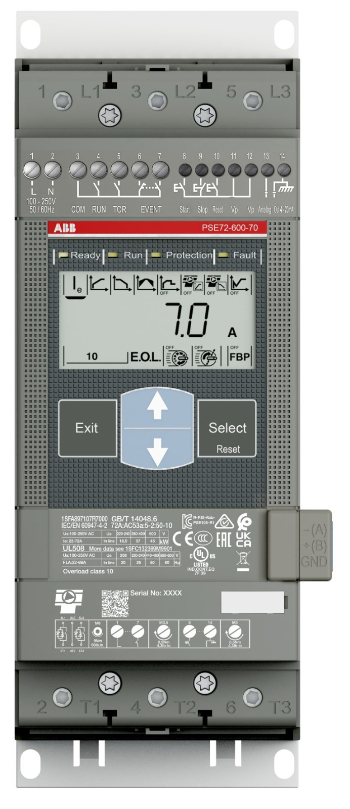 ABB PSE72-600-70 ( 1SFA897107R7000) Original Brand New 2-4 Days Delivery