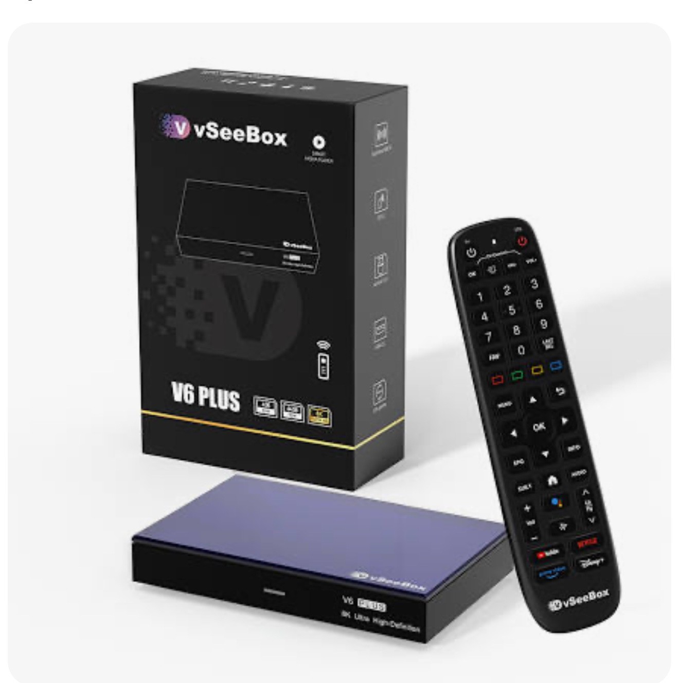 AUTHORIZE DEALER -VSeeBox V6 Plus – Brand New – Newest Model Streaming Box