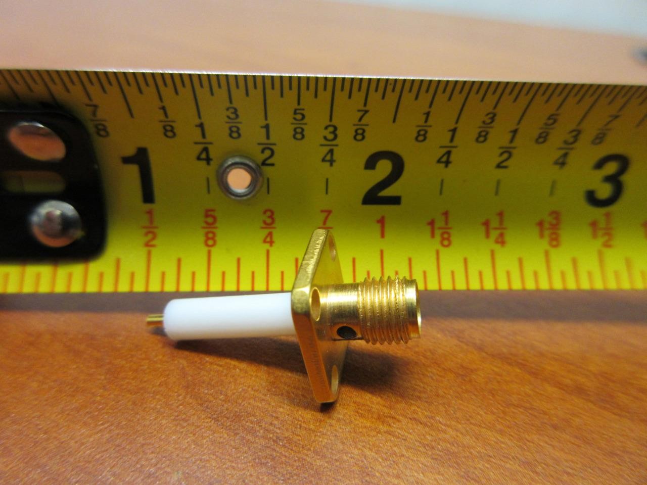 PASTERNACK PE4099 SMA Female Connector Solder Attachment 4 Hole Flange Mount