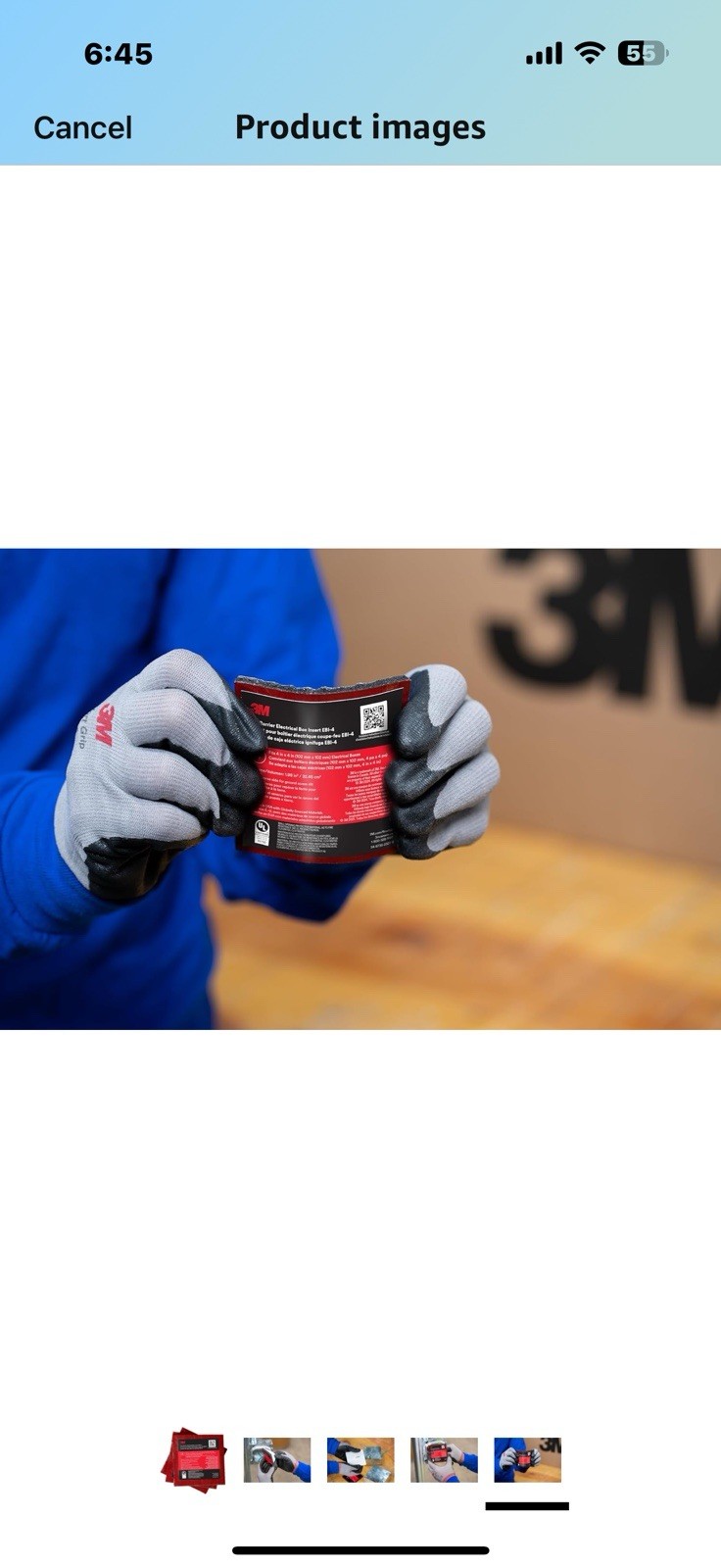 3M™ Fire Barrier Electrical Box Inserts EBI-4, 3.25 in x 3.25 in x 3/16 in, 40