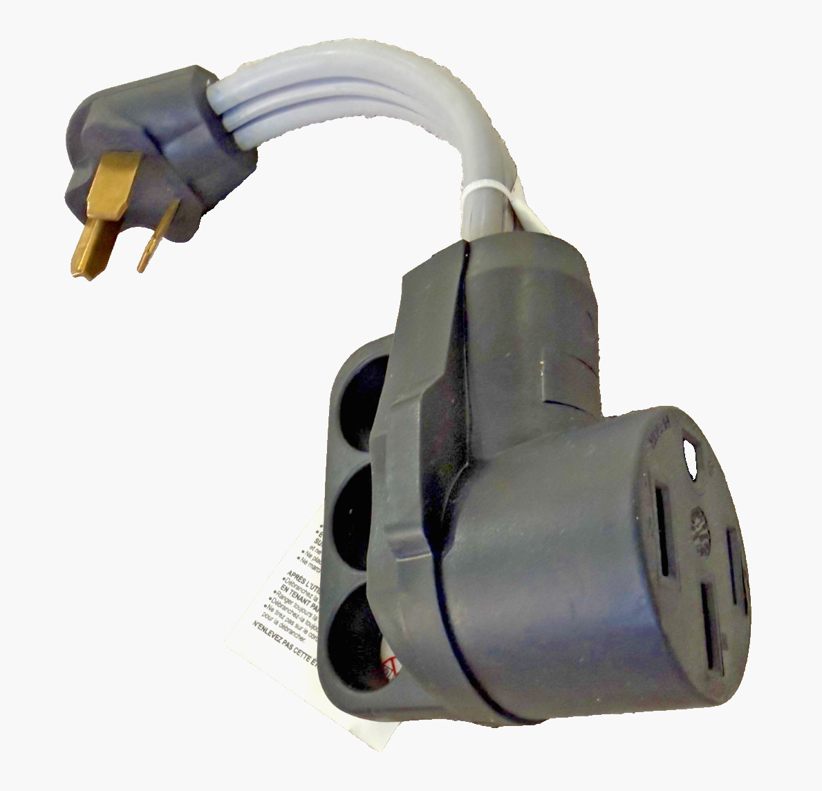 NEMA 10-30P to 14-50R EV Charger Adapter Cord, 30A Dryer Plug to 50A EV
