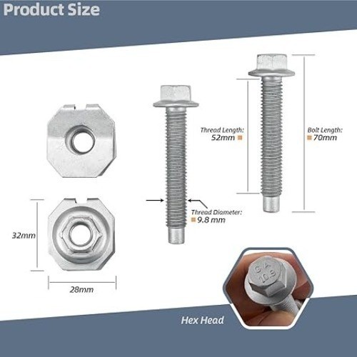 Fuel Tank Strap Bolts Hardware Kit Compatible with 1996 1997 1998 1999 2000 2001