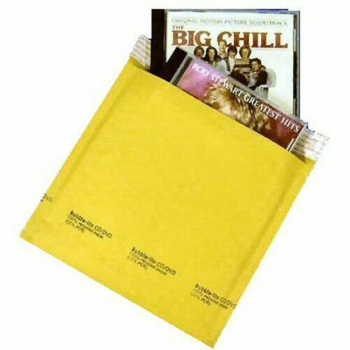 250 #CD (7.25″ x 8″) Kraft Bubble Lined Mailer Envelope Self Seal Free Shipping
