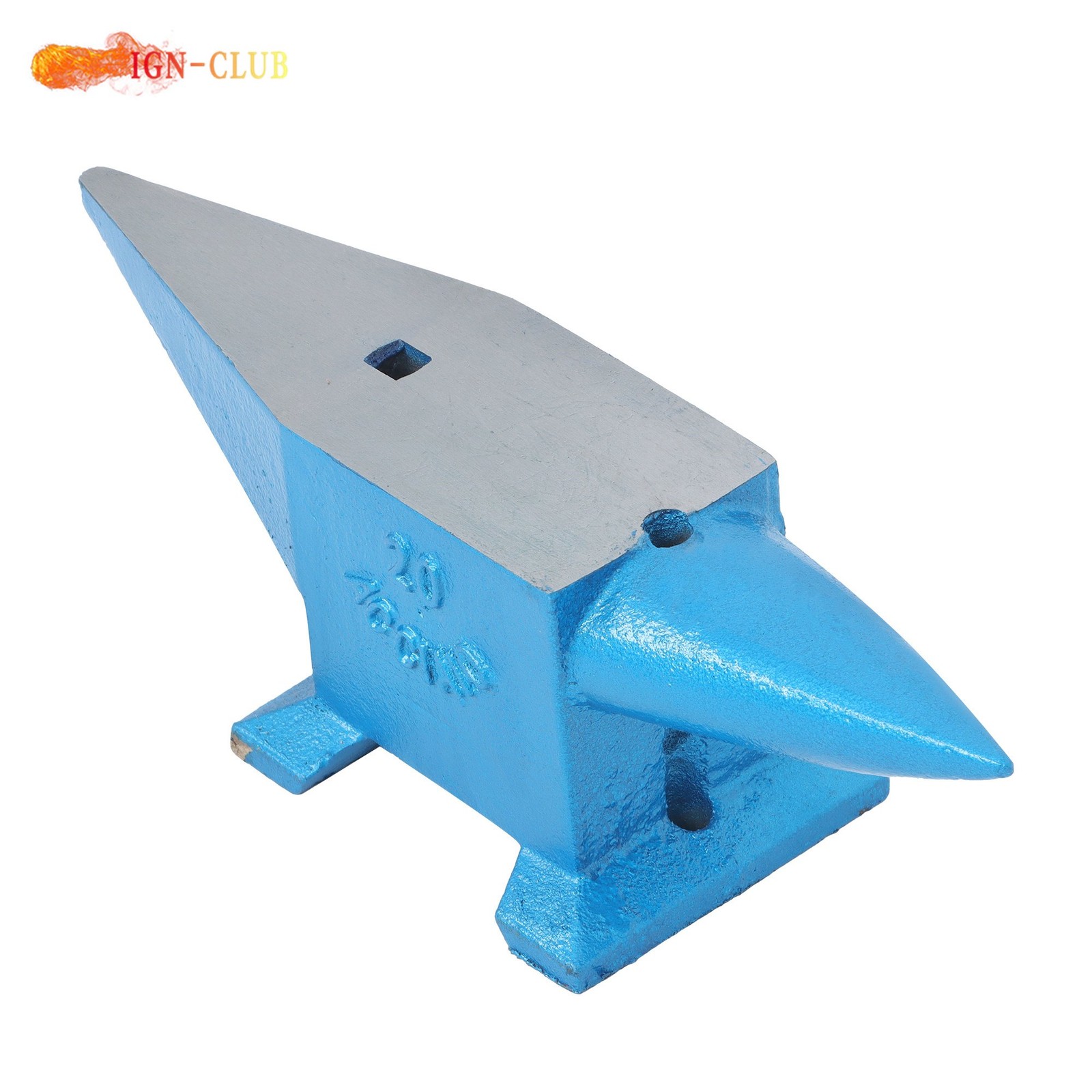 Double Horn Blacksmith Anvil Steel Anvil Forged Steel 44Lbs/20kg Heat Treated