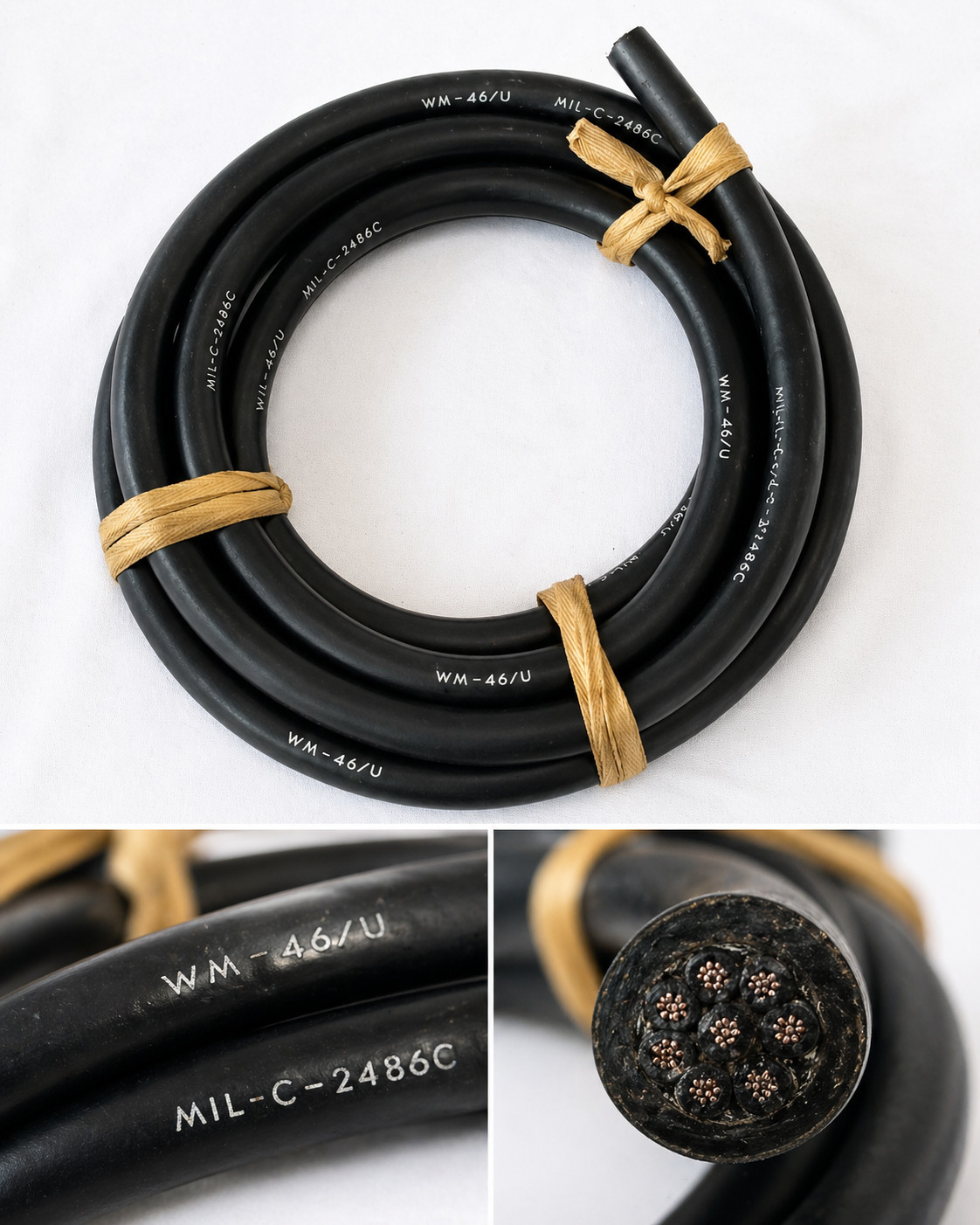 WM-46/U MIL-C-2486C Military Cable 12FT NSN 6145-00-335-5014 10 Conductor Shield