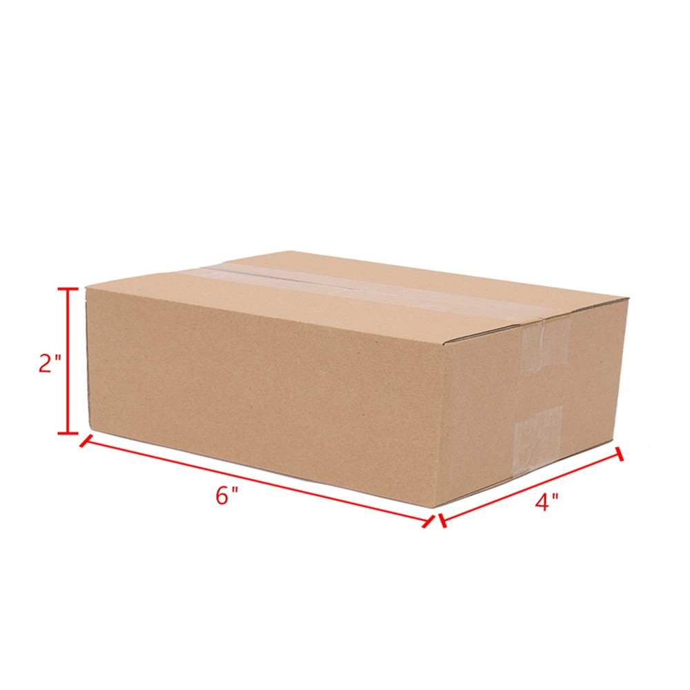 100P 6x4x2″ Cardboard Paper Boxes Mailing Packing Shipping Box Corrugated Carton