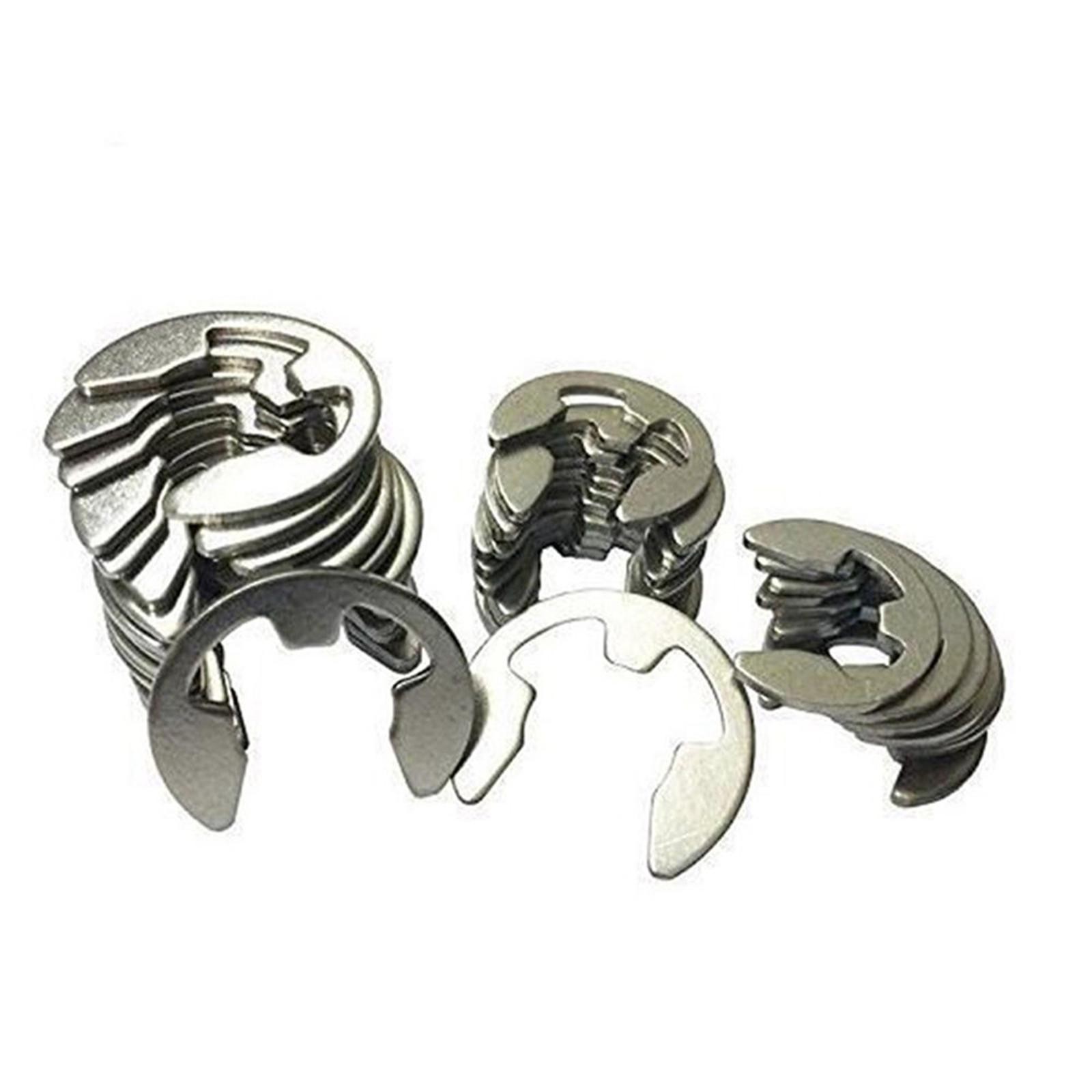 120 X Assorted M1.5 – M10mm Stainless Steel E Clips C Circlip Kit Retaining Ring