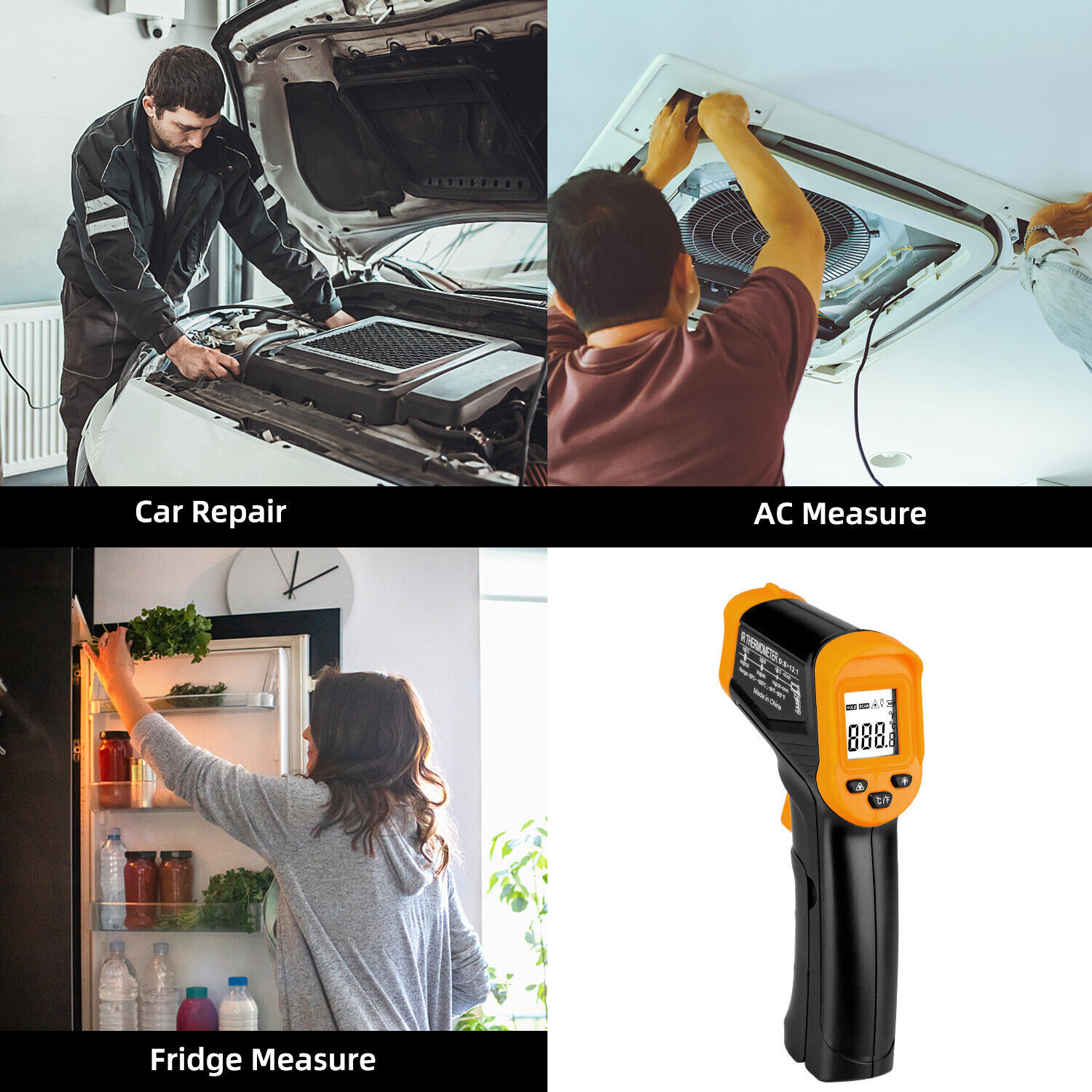 Digital Infrared Thermometer Temperature Gun Laser IR Cooking -50°C-550°C US