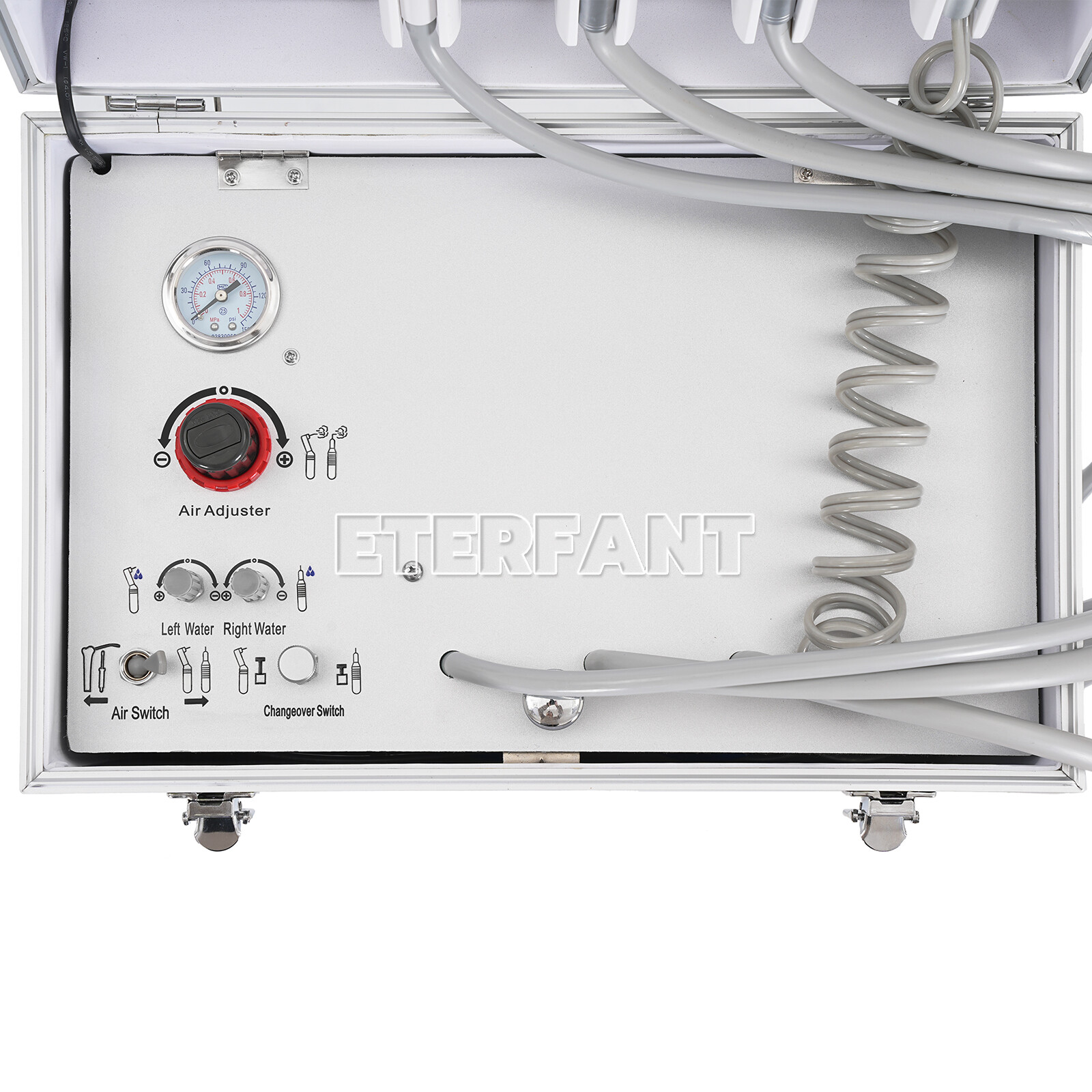 Dental Portable Suction System Delivery Unit with Air Compressor 4 Holes BD-402