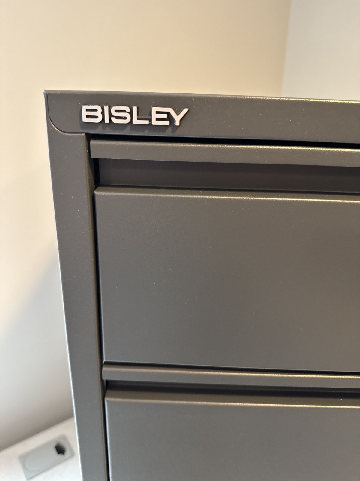 NEW! Bisley 3-Drawer Flush Front File Cabinet – Anthracite **REDUCED PRICE**