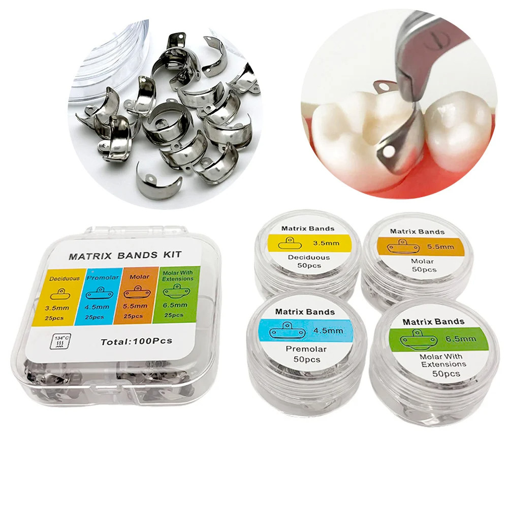 Dental Matrix Bands Ring Sectional Matrice Clamp Fit Garrison Palodent V3 System