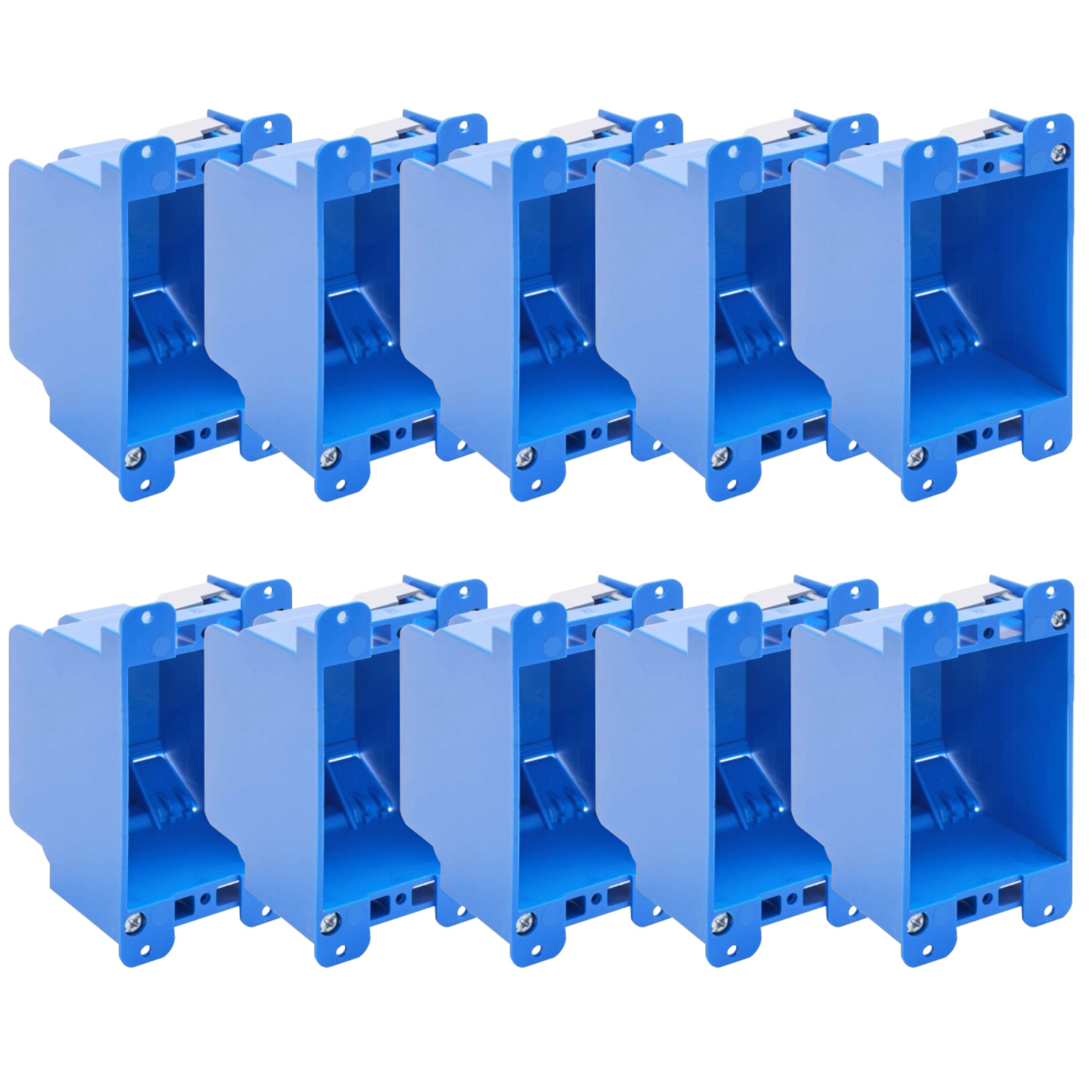 100 Pack 1-Gang Old Work Switch/Outlet Box 14 Cu In ETL Plastic 2.25×4.30×2.75″