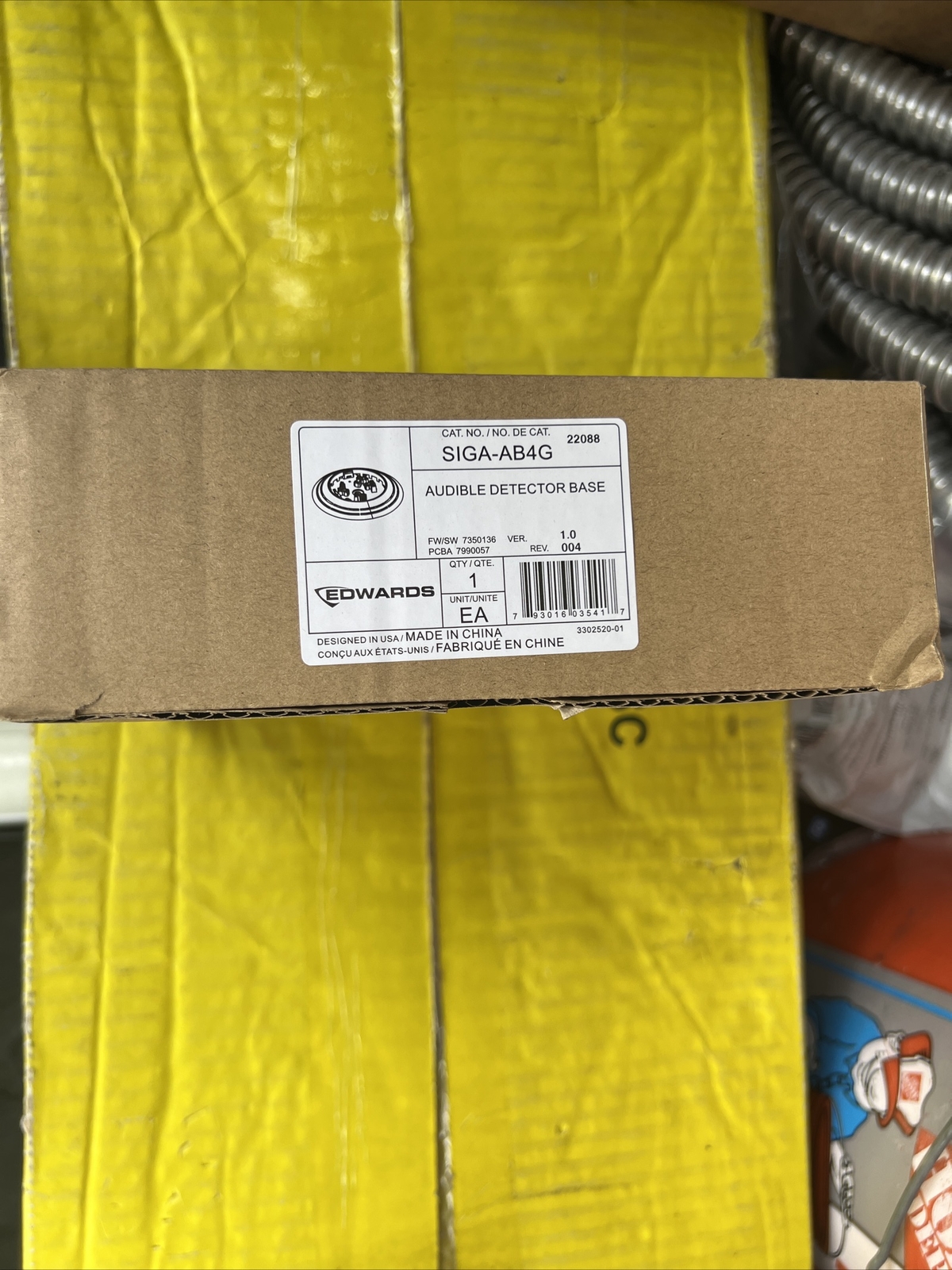 EST EDWARDS SYSTEMS SIGA-AB4G DETECTOR BASE SOUNDER NEW!!!