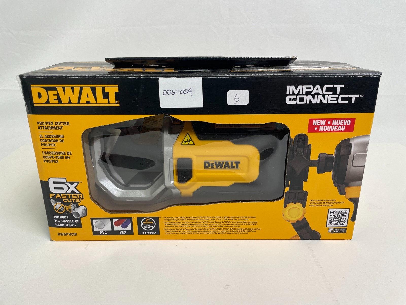 [NEW] (DWAPVCIR) Dewalt IMPACT CONNECT PVC/PEX Pipe Cutter Attachment